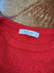 Coral Textured Pullover