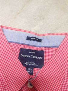 Indian Terrain Salmon Oxford Shirt