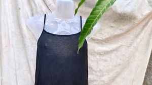311. Black Slip Dress