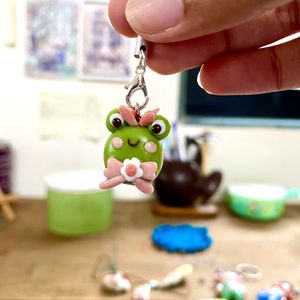 Twin frog Charms