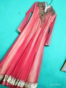 Heavy neck work Gown Set