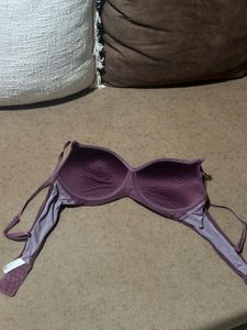 Wine Coloured Bra