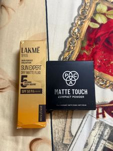 Lakme Sun Expert & PAC Matte Touch Powder