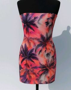 Tropical Print Mini Dress