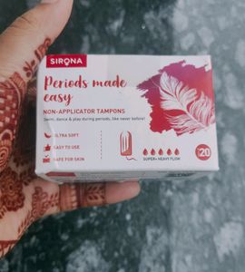 Sirona Non Applicator Tampons (Super Heavy Flow)