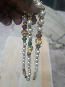 Pearl Beaded Chain And Mangtikka