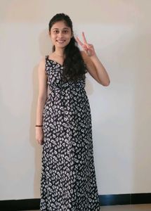 Beautiful Black Floral Maxi Dress