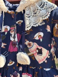 Girl's Patterned Coat