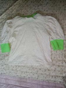 White Eyelet Puff Sleeve Top