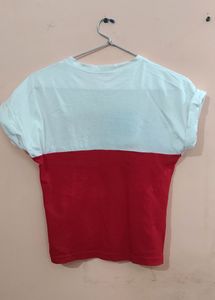 Red 🤍 White ♥️ Crop T Shirt 👕