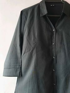 Classic Black Button-Down Shirt