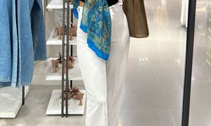 White Straight Leg Pants