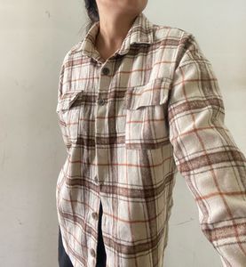 🌈Oversized Check Flannel Shirt 🩷
