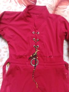 combo 2 red,Green Dress