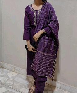 Elegant Purple Salwar Suit