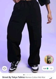 Tokyo Talkies Black Parachute Pants.