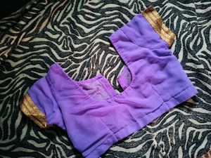 Saree With Stiched Blouse