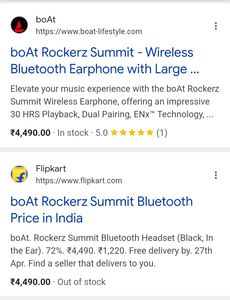 Boat Rockerz Summit Neckband