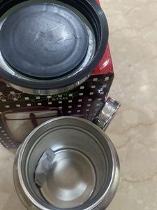 Steel Insulated Mug With Lid And Strainer