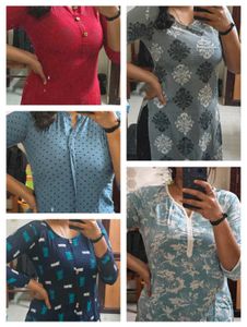 Combo Of 5 Kurtis