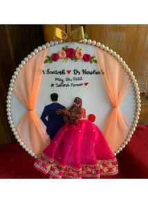 Wedding Theme Embroidery Hoop