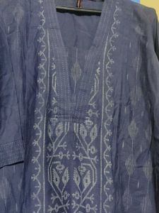 Blue Embroidered Kurta Set