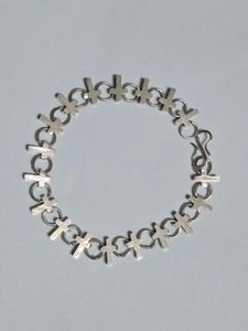 Silver Cross Charm Bracelet
