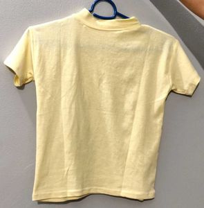 Butter Yellow Mock Neck Top 🧈💛