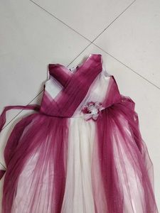 white purple Cute Party Dress
