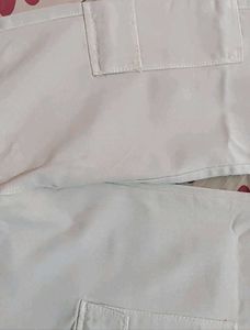 Beige Denim Cargo