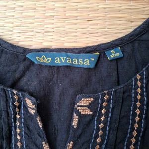AVAASA BLACK 🖤 KURTHA - XS 82cm ₹119 Only