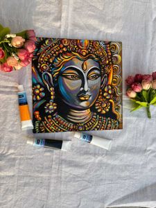 Krishna Abstract Painting On Canvas