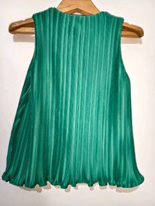 Green Pleated Tank Top Size S/ M