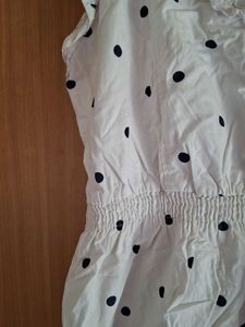 Polka Dot White Tank Top