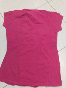 Pink Casual T-shirt