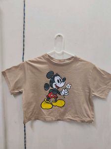 Aesthetic Beige Crop Top