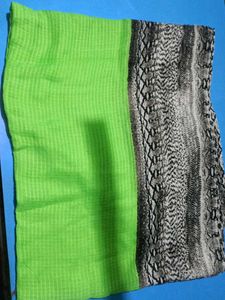 Green & Snake Print Scarf