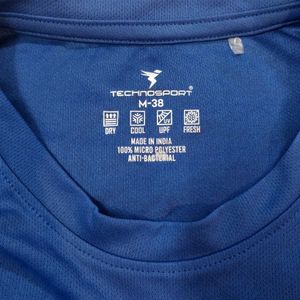 Blue Sleeveless Sports Tshirt