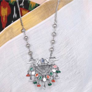 Bird Tricolour Charm Necklace