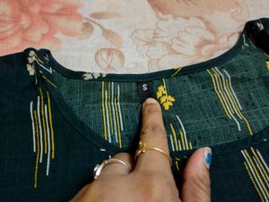 Bottle Green Colour Kurti 💚
