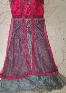 Beautiful Lehenga With a Long Shrug