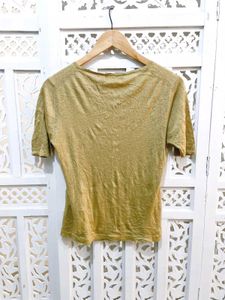 Moss Crinkle Knit Top (A)