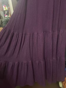 Purple Off-Shoulder Dress