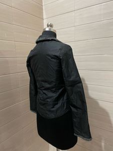 y2k vintage  fitted crop black jacket