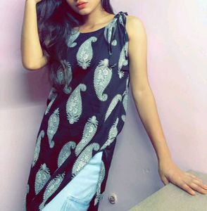 Paisley printed cotton kurti