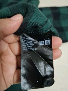 UNIQLO Green &amp; Black Flannel Shirt