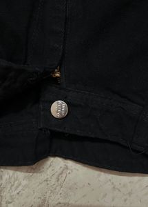 Wide Leg Black Denim Jeans