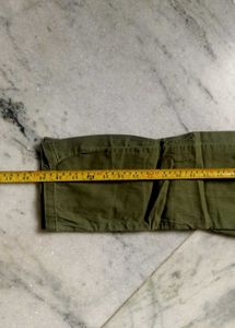 Boys Pure Cotton Bare Denim Trouser Military Green