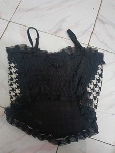 Houndstooth Crop Top