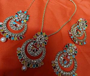 Colorful Indian Jewelry Set
